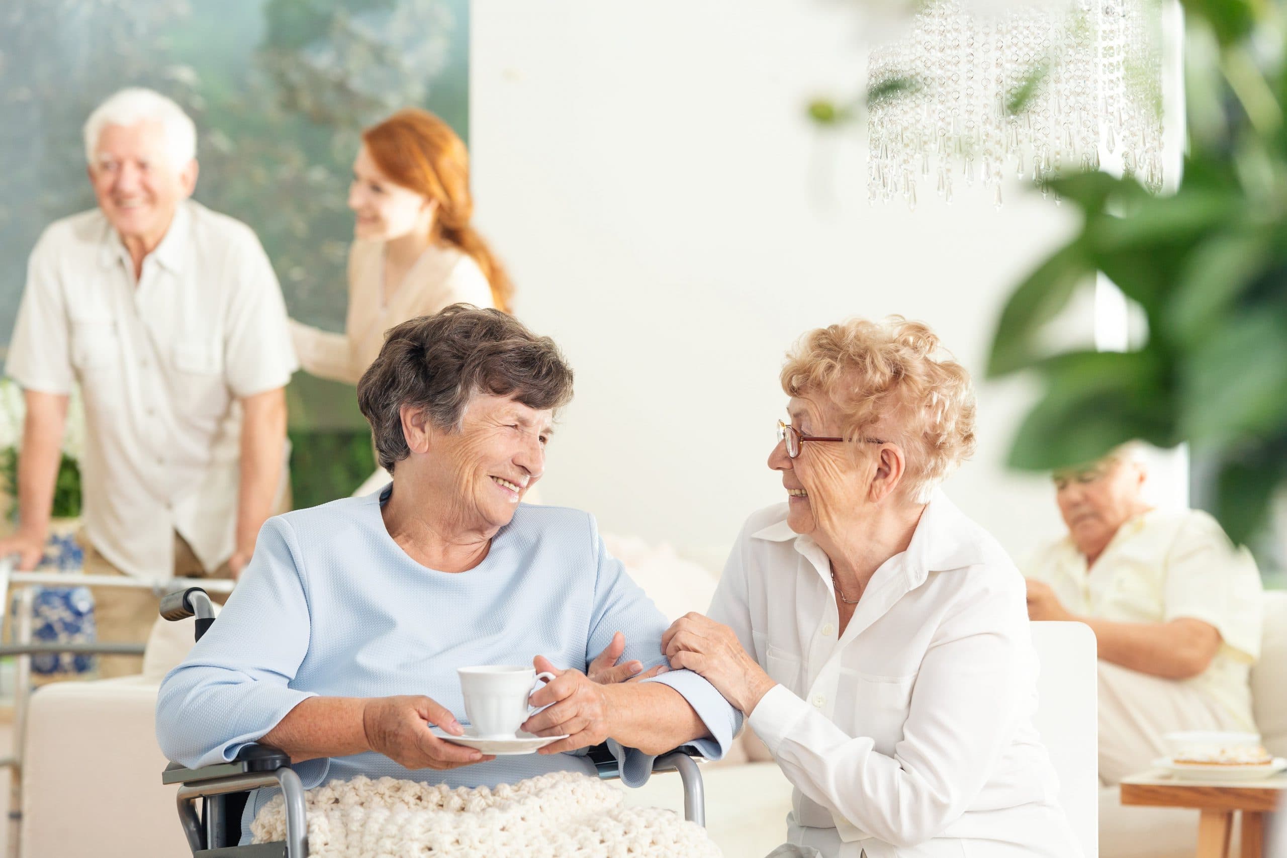 Happy residents at Pine Lodge