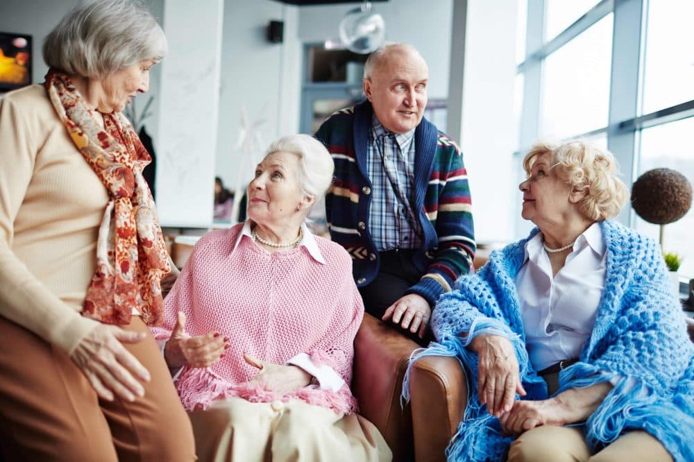 Seniors gathering together
